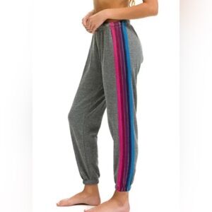 Aviator Nation 5 stripe sweatpants size S